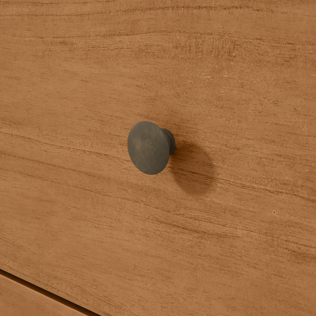 Mesa de Cabeceira Maggiore Lopas 3 Gavetas Amêndoa Clean