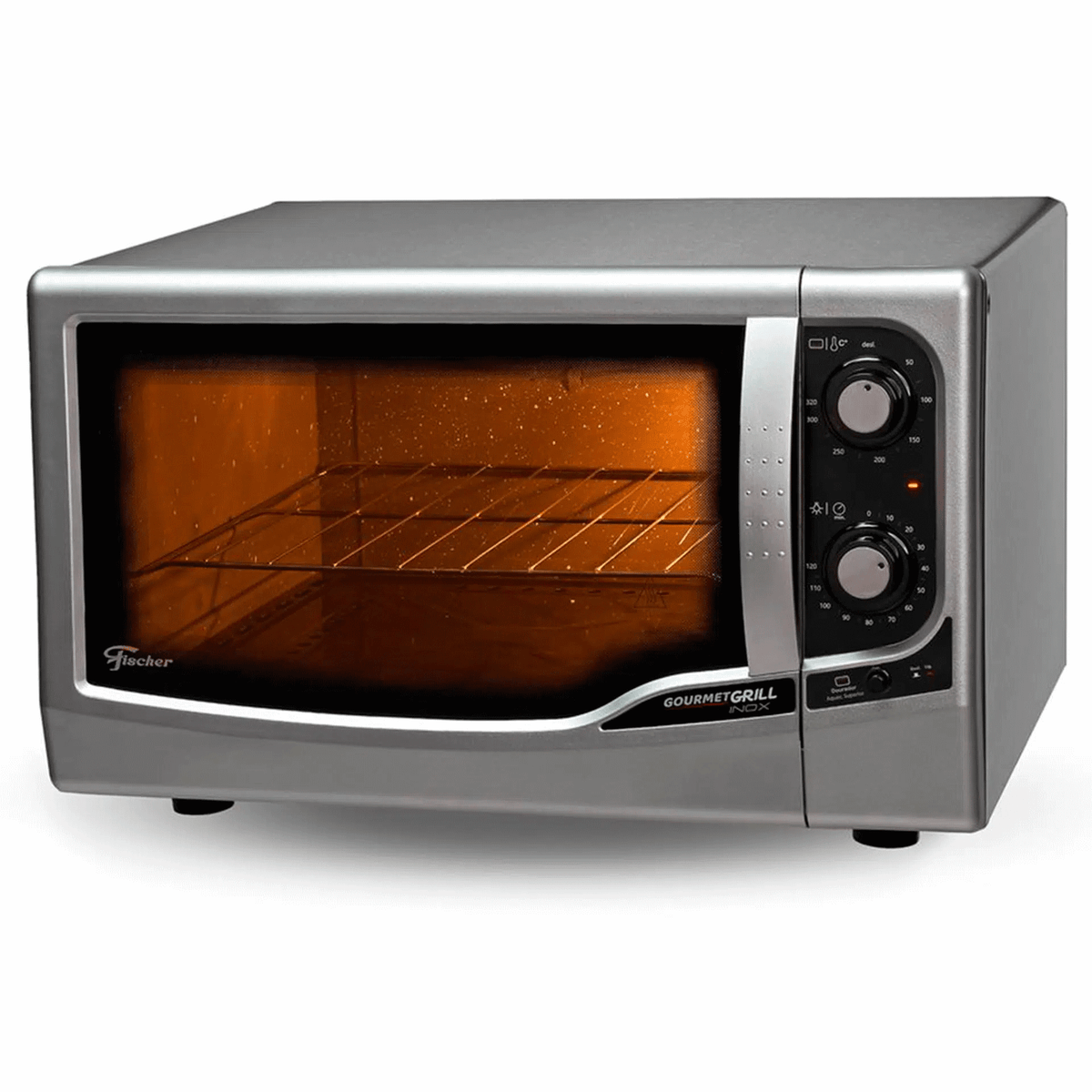 Forno Elétrico de Bancada Fischer 44L Gourmet com Grill Inox 220V