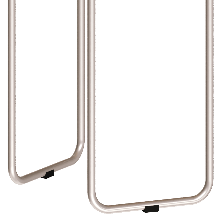 Mesa Side Lateral Dupla Imcal Pés em Metal Nature