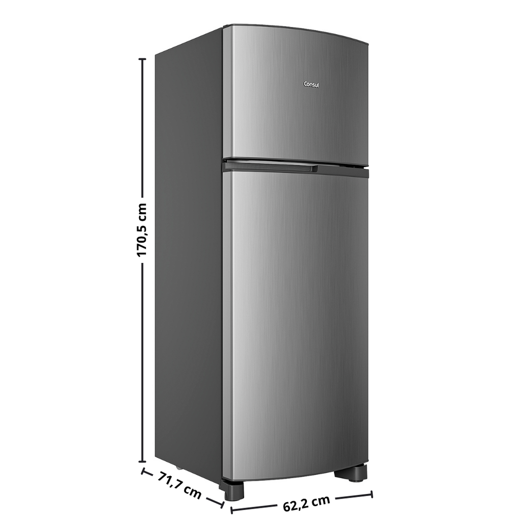 Refrigerador Consul 333L CRM40MK Duplex Inox 220V