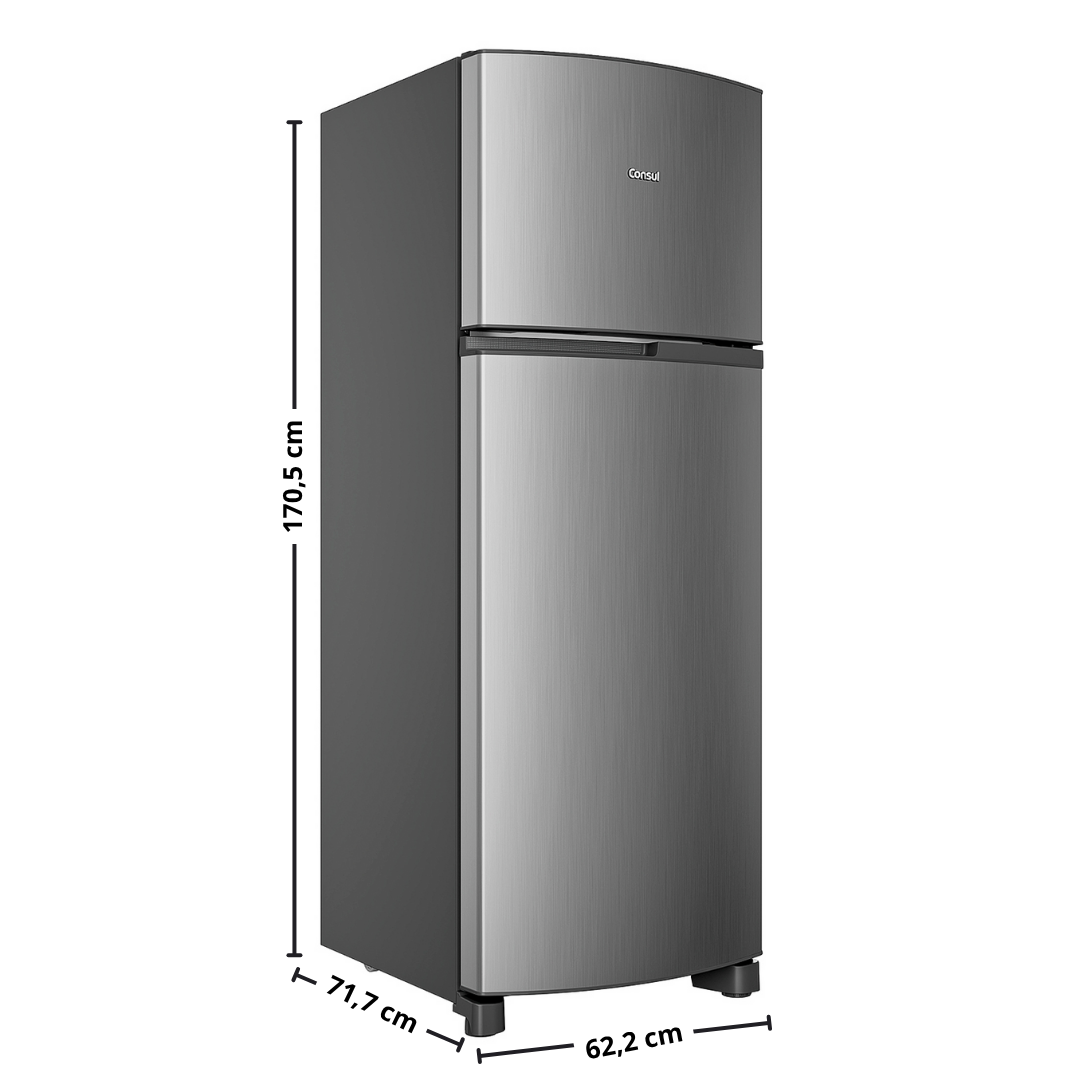 Refrigerador Consul 333L CRM40MK Duplex Inox 220V