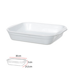 Refratário de Cerâmica Florarte com Alça 30cm Branco