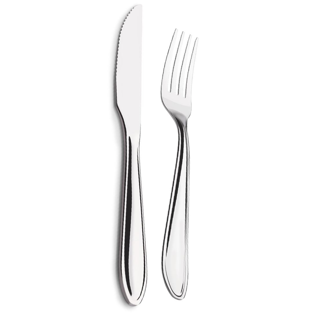 Faqueiro Lyon Brinox em Aço Inoxidável 24 Peças Inox