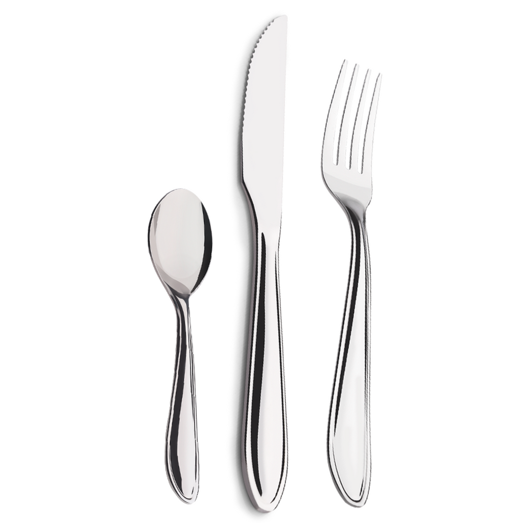 Faqueiro Lyon Brinox em Aço Inoxidável 24 Peças Inox