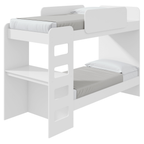 Beliche Solteiro Olga Lopas com Escrivaninha com Led Branco