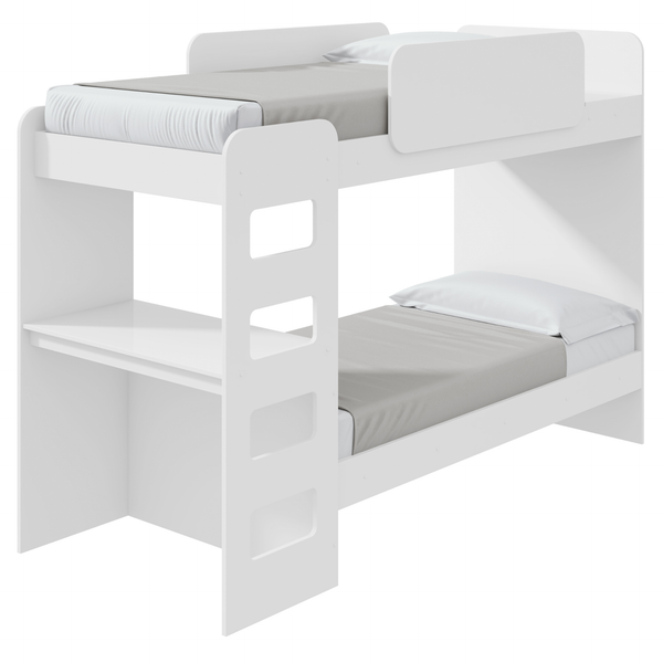 Beliche Solteiro Olga Lopas com Escrivaninha com Led Branco