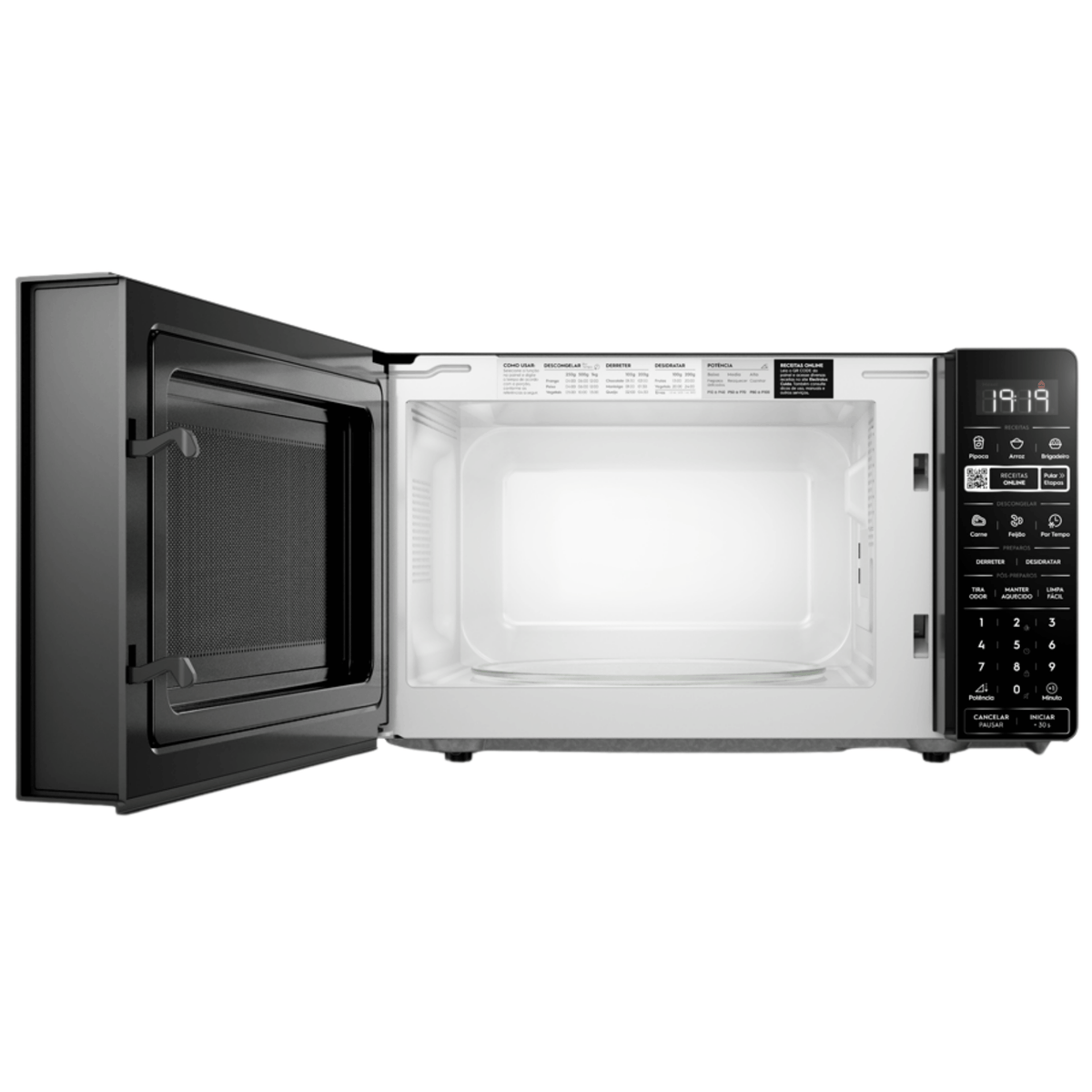 Micro-ondas Electrolux 20L Efficient ME20P Função Descongelamento Assistido Preto 220V