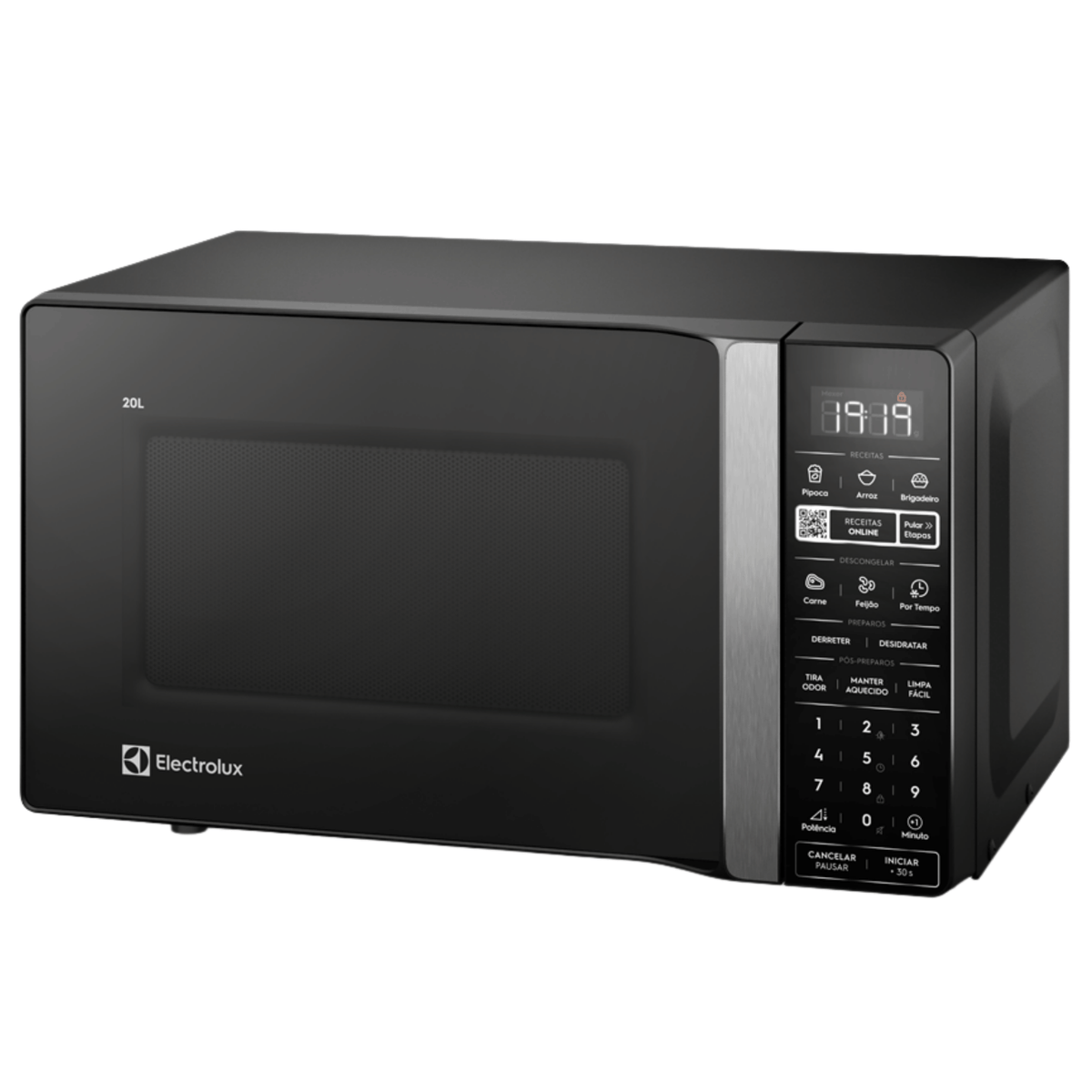 Micro-ondas Electrolux 20L Efficient ME20P Função Descongelamento Assistido Preto 220V