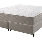 Conjunto Cama Box Capitólio Queen Ecoflex 158x198x65cm Molas Ensacadas (PHP) Bege