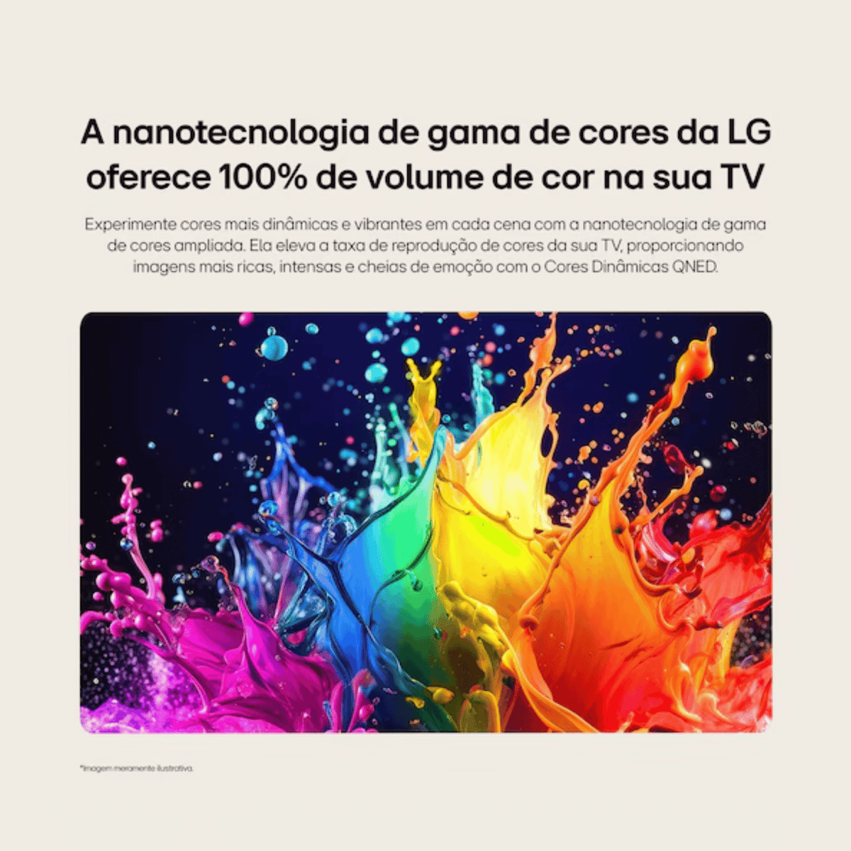 Smart TV QNED 55" 4K LG Mini LED AI QNED70 Preto Bivolt