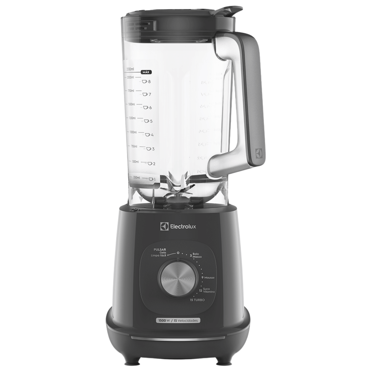 Liquidificador Electrolux 3,2L EBL1500 Efficient TriForce 15 velocidades 1500W Cinza 220V