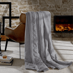 Cobertor Queen Hedrons Ultraplush 235x250cm Cinza Cromo