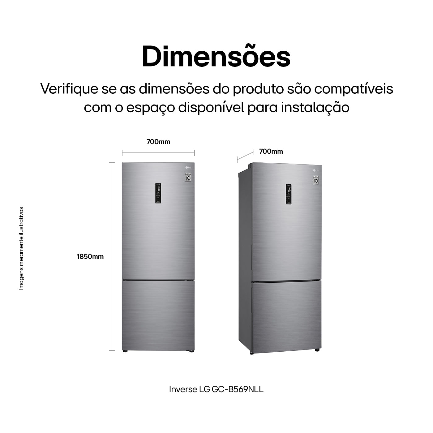 Refrigerador LG 462L Inverter Duplex Smart Inverse Inox 220V
