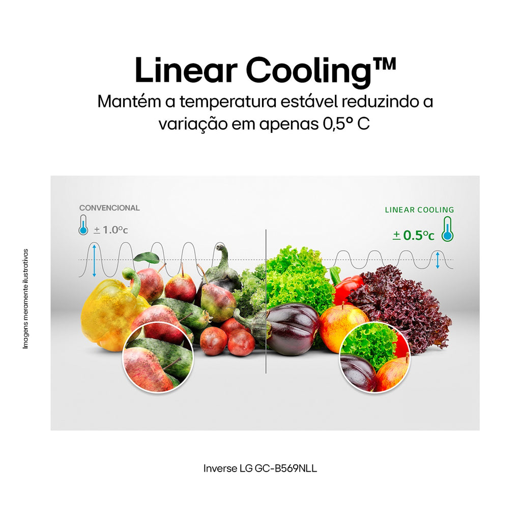 Refrigerador LG 462L Inverter Duplex Smart Inverse Inox 220V