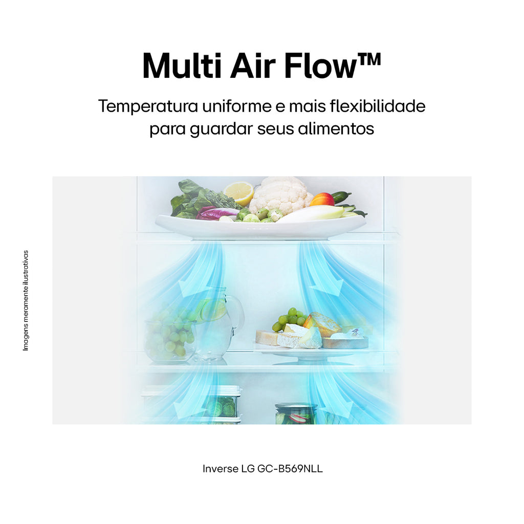 Refrigerador LG 462L Inverter Duplex Smart Inverse Inox 220V