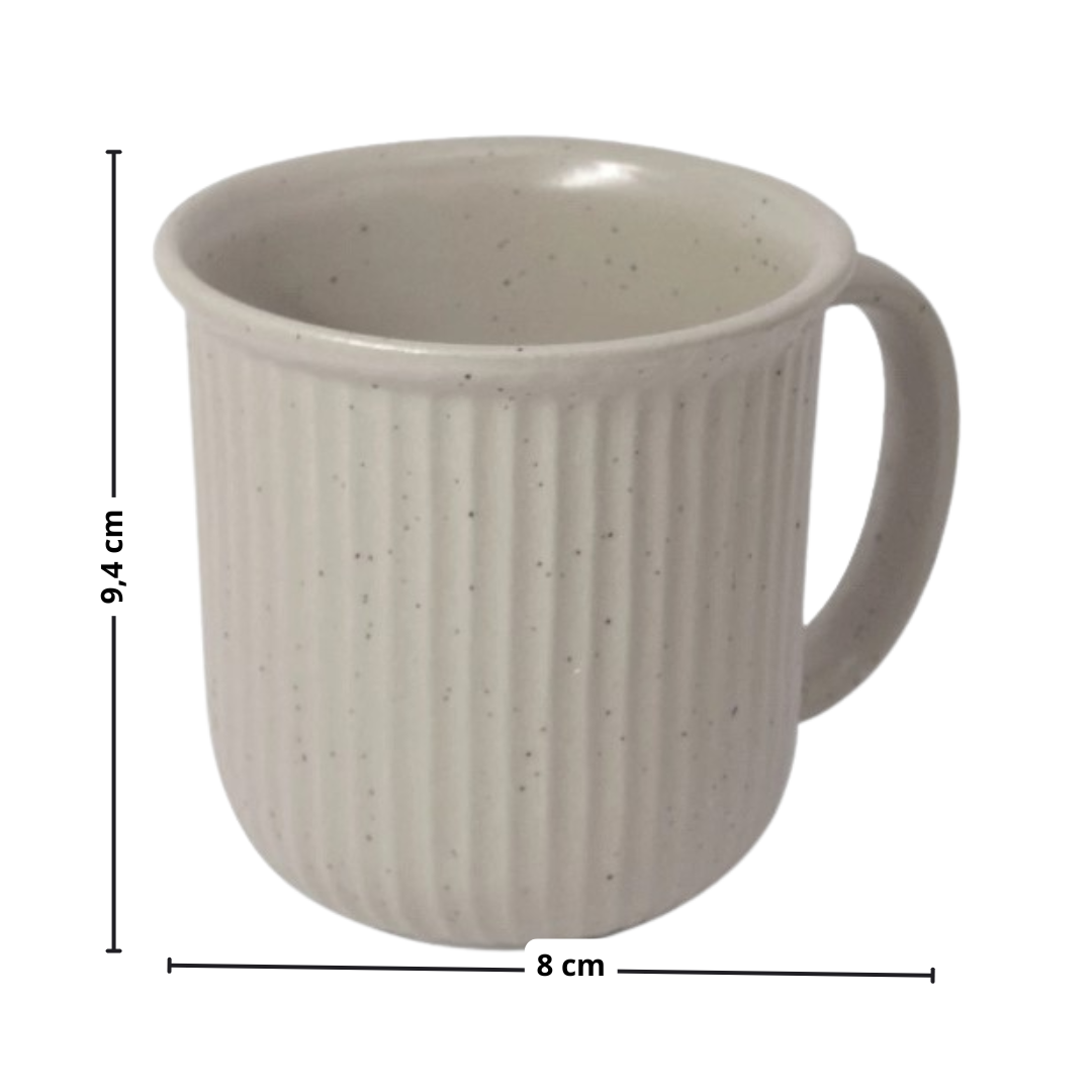 Caneca em Cerâmica Welling Full-Fit 340ml Off White