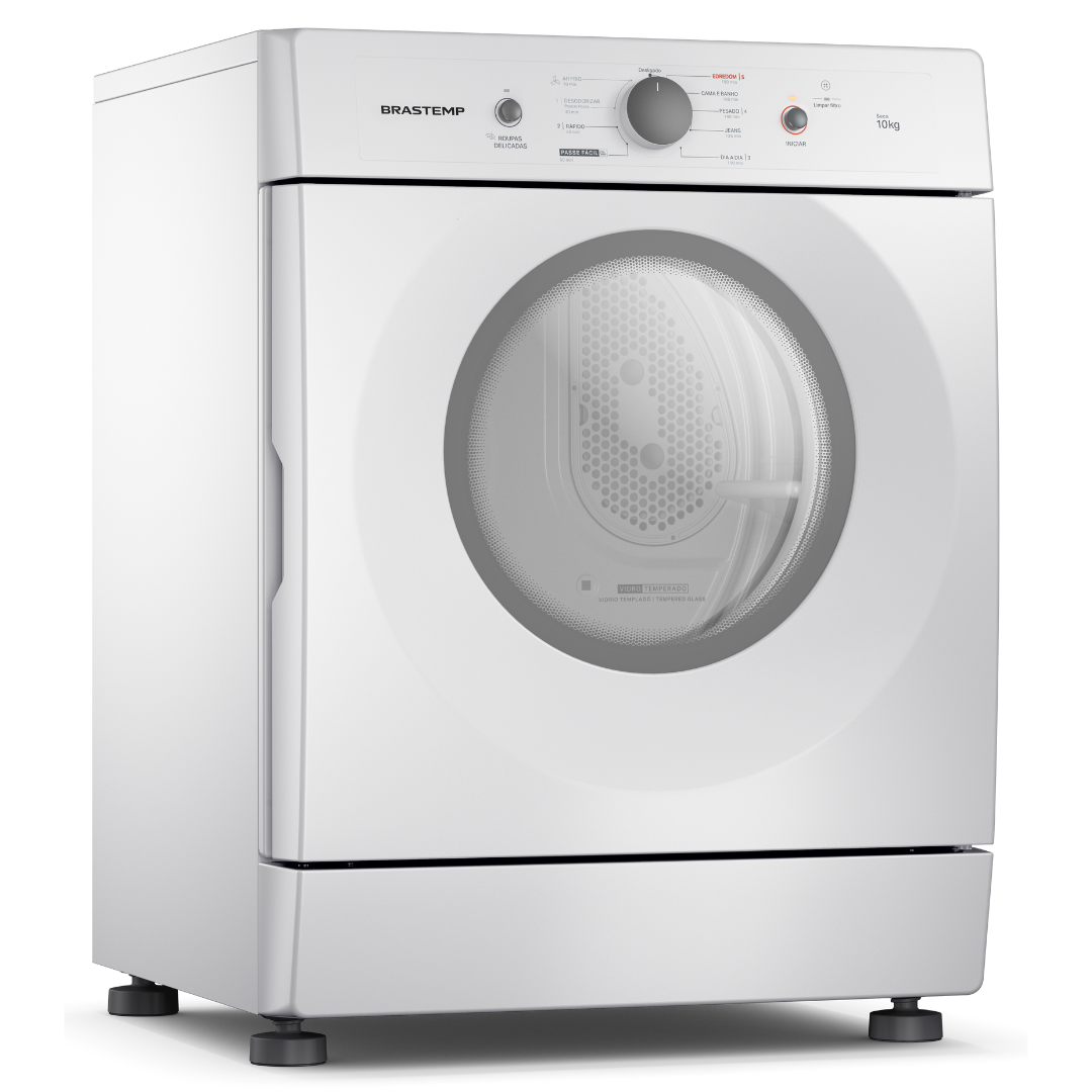 Secadora Piso Brastemp 10Kg BSR10BBB Branco 220V