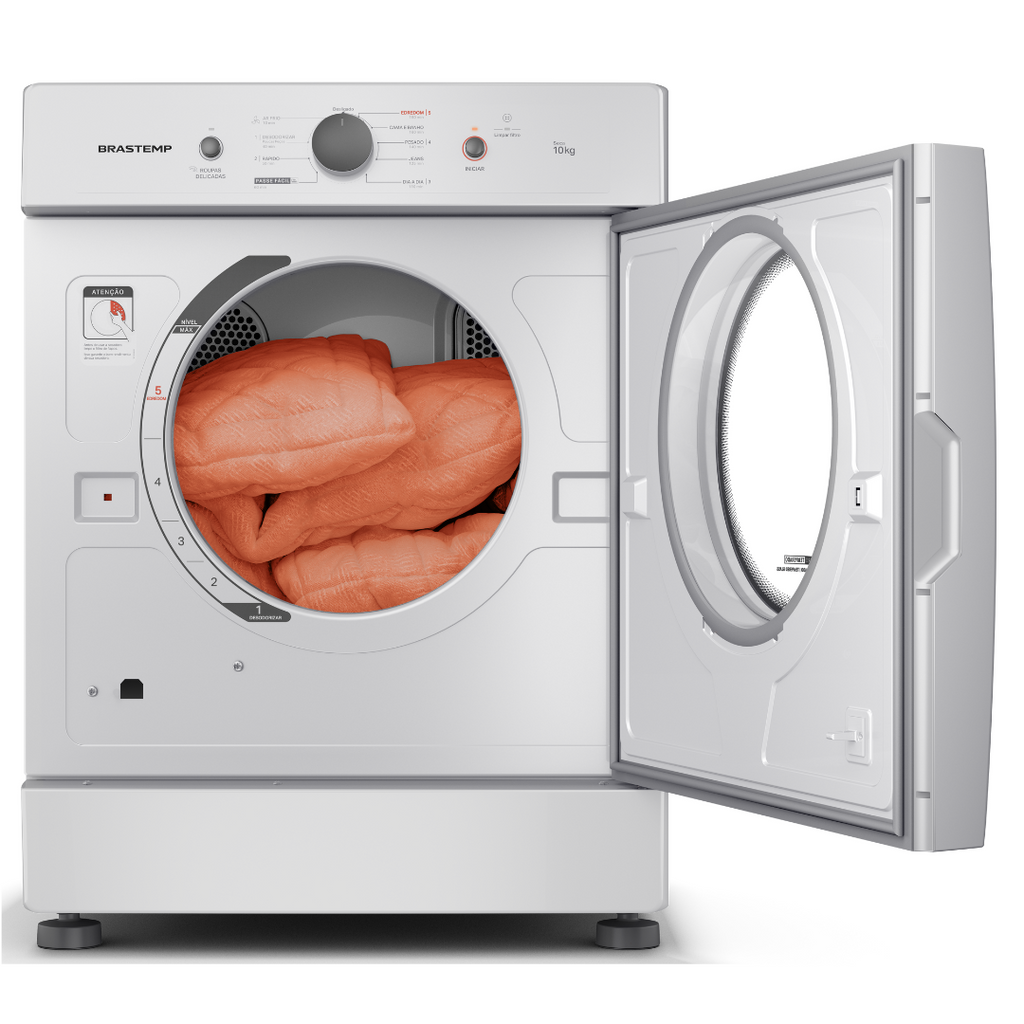 Secadora Piso Brastemp 10Kg BSR10BBB Branco 220V