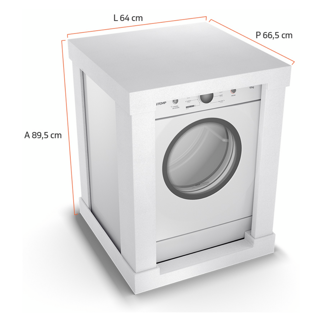 Secadora Piso Brastemp 10Kg BSR10BBB Branco 220V