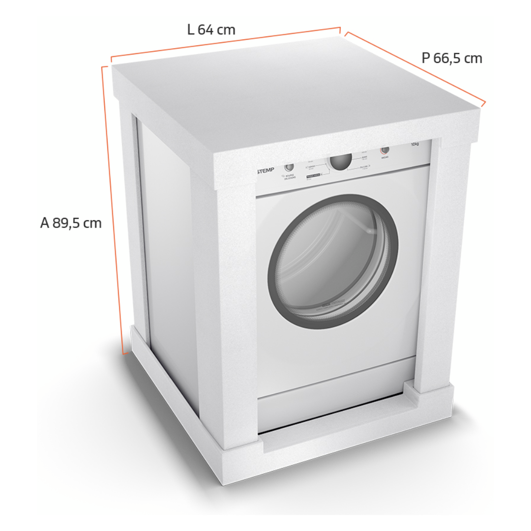 Secadora Piso Brastemp 10Kg BSR10BBB Branco 220V