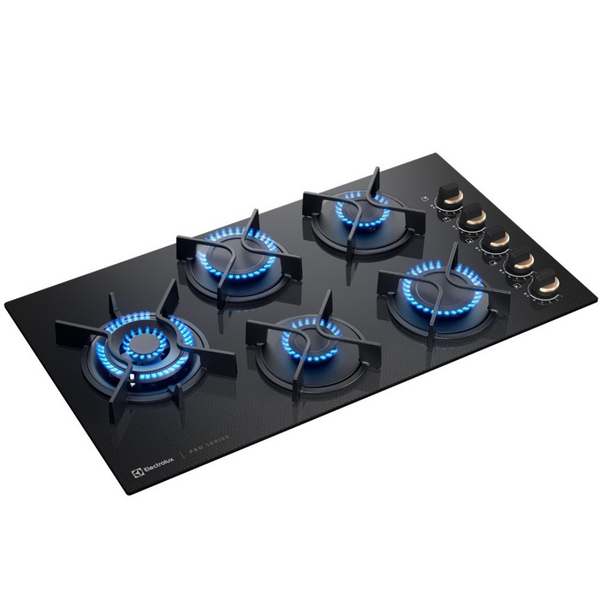 Cooktop a Gás Electrolux 5 Bocas KE5PS Pro Series Multi Chama Preto Bivolt