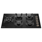 Cooktop a Gás Electrolux 5 Bocas KE5PS Pro Series Multi Chama Preto Bivolt