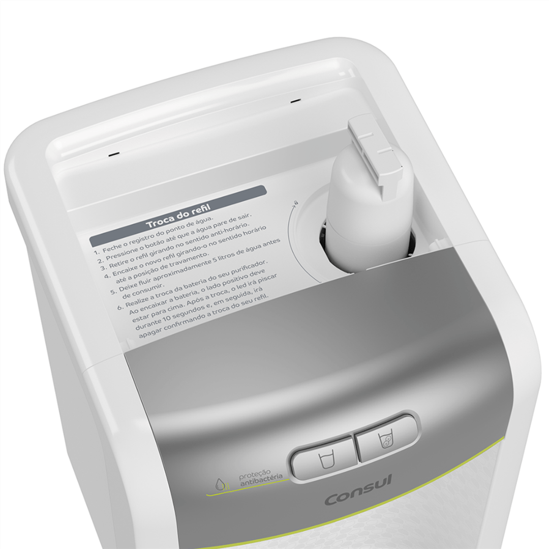 Purificador de Água Consul  CPB34AS Proteção Antibactérias Branco/Prata Bivolt