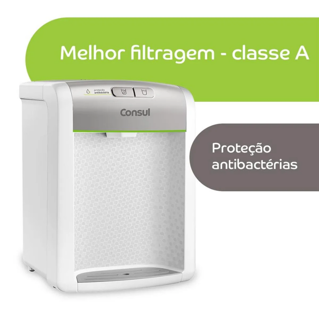 Purificador de Água Consul  CPB34AS Proteção Antibactérias Branco/Prata Bivolt