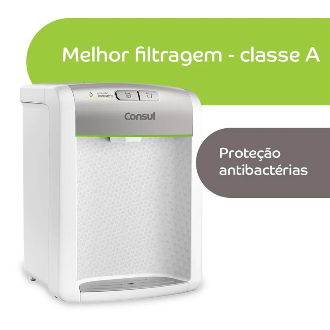 Purificador de Água Consul  CPB34AS Proteção Antibactérias Branco/Prata Bivolt