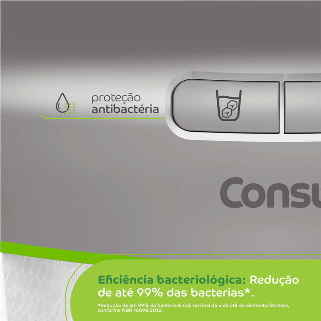 Purificador de Água Consul  CPB34AS Proteção Antibactérias Branco/Prata Bivolt
