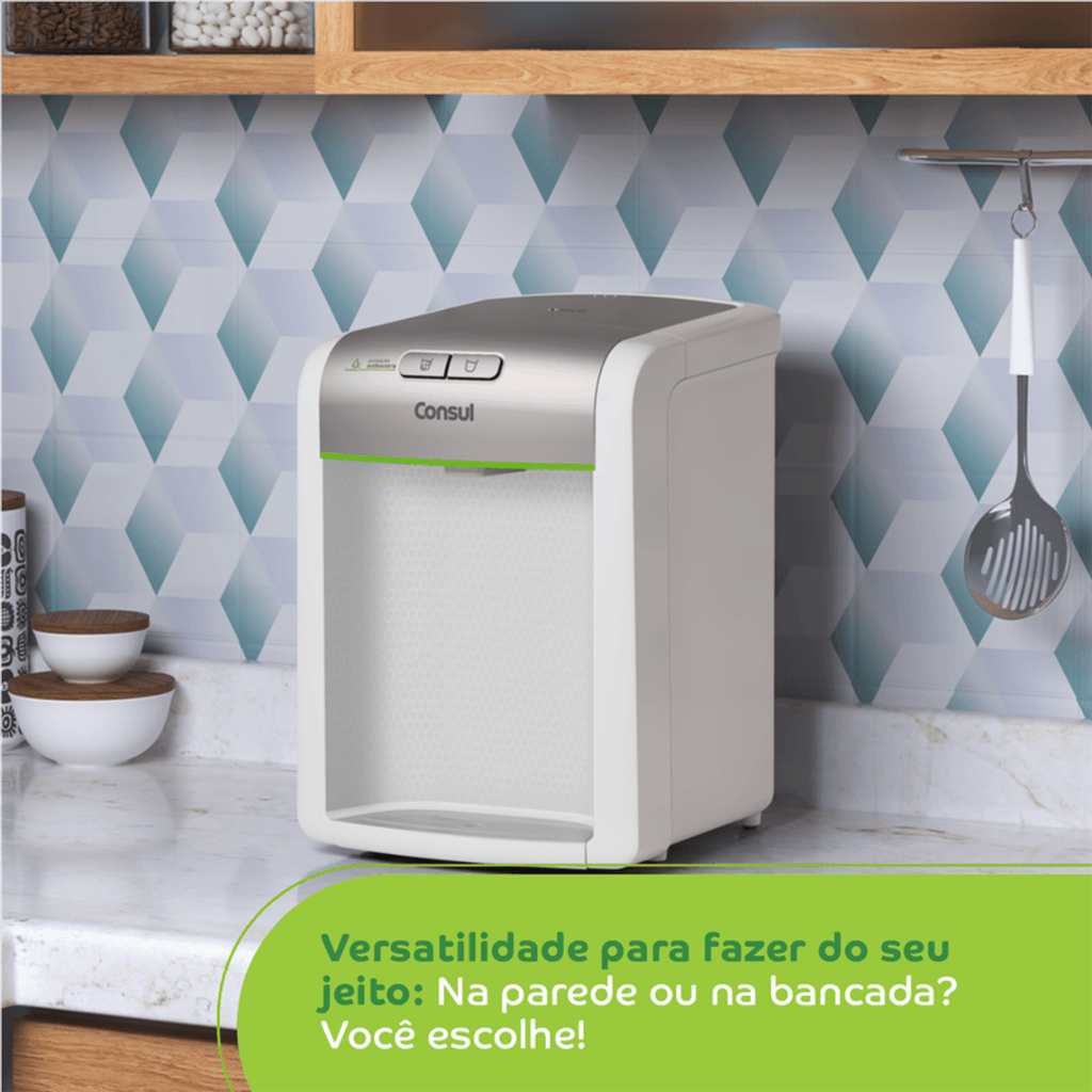 Purificador de Água Consul  CPB34AS Proteção Antibactérias Branco/Prata Bivolt