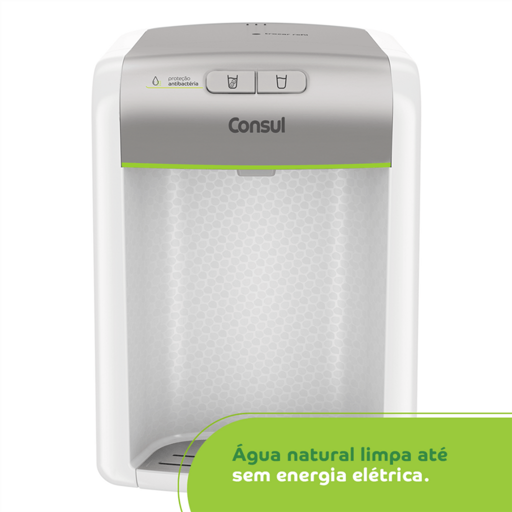 Purificador de Água Consul  CPB34AS Proteção Antibactérias Branco/Prata Bivolt