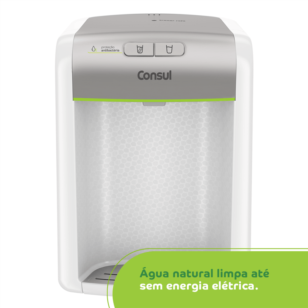 Purificador de Água Consul  CPB34AS Proteção Antibactérias Branco/Prata Bivolt