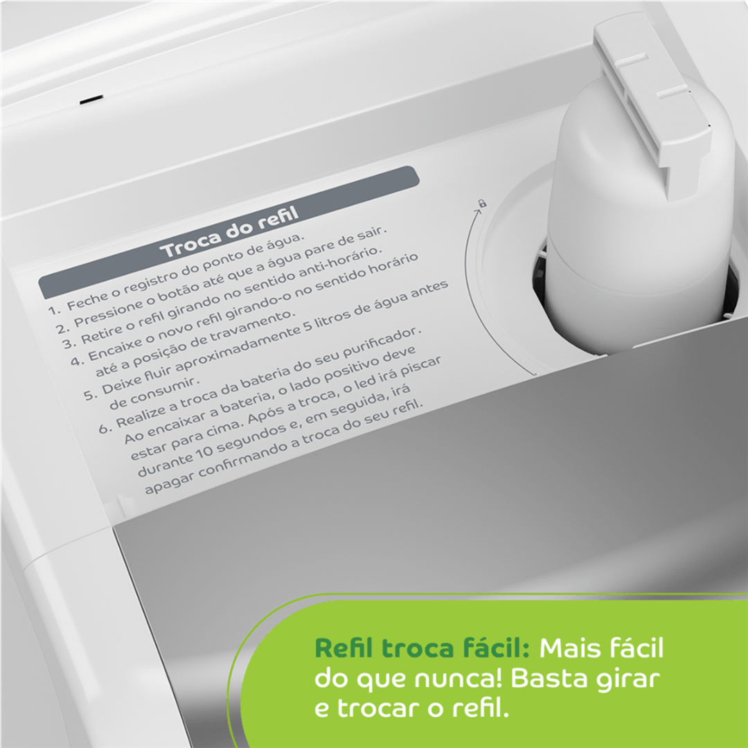 Purificador de Água Consul  CPB34AS Proteção Antibactérias Branco/Prata Bivolt