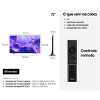Smart TV Led 75" 4K UHD Samsung UN75U81 Crystal Bivolt
