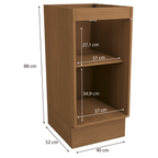 Armário Balcão de Cozinha Vibra Kappesberg 1 Porta 40cm Canela