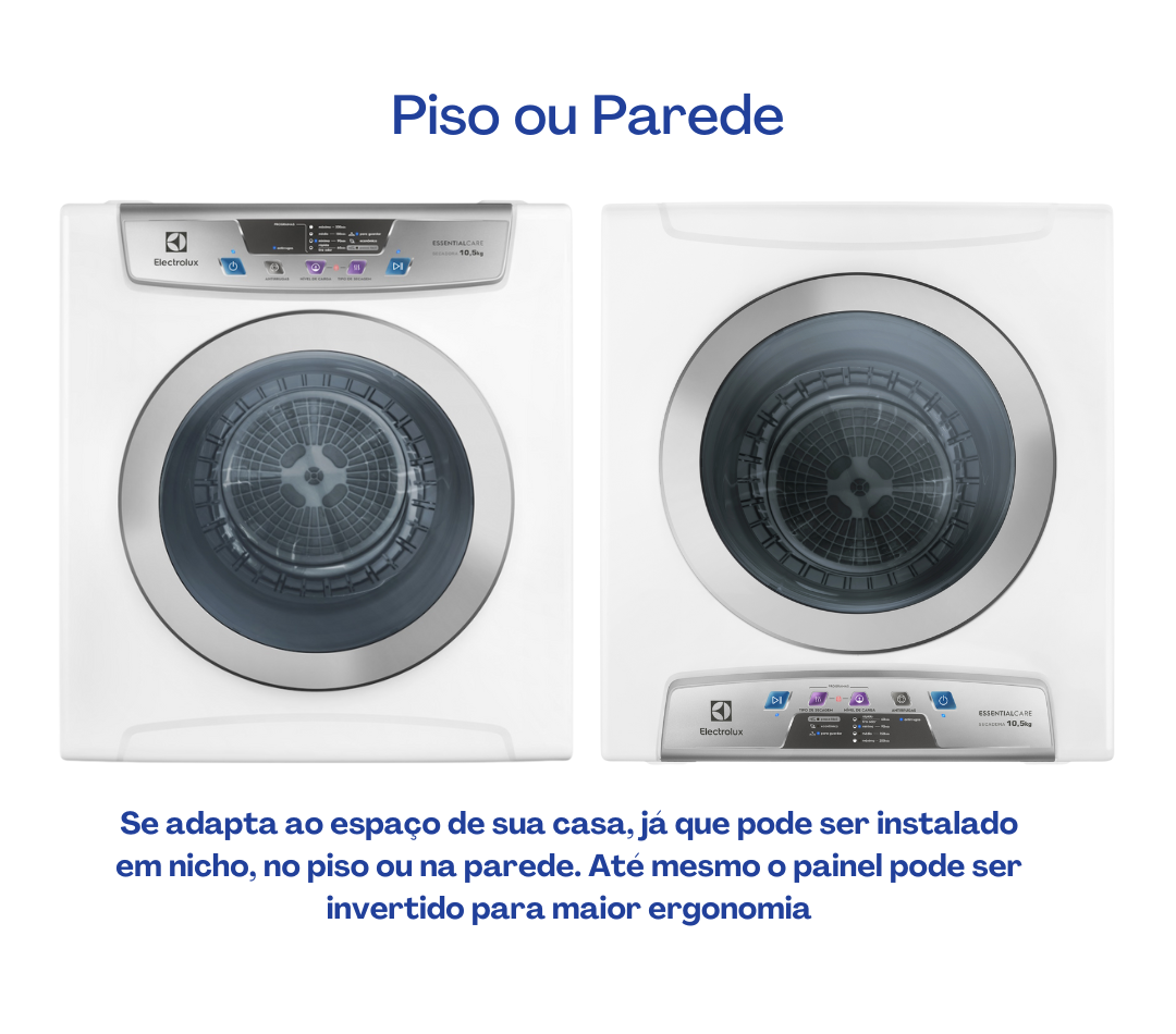 Conjunto Electrolux Lavadora de Roupas 11kg Inverter LFE11 + Secadora Piso e Parede 10,5kg SVP11 220V
