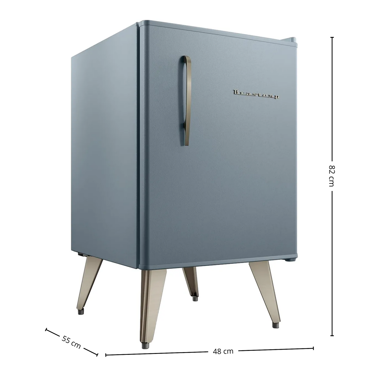 Frigobar Brastemp Retrô 76L BRA08MW Azul Texturizado 220V