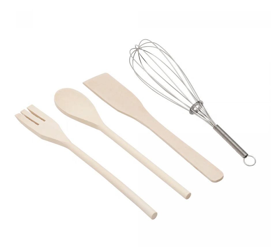 Jogo 4 Peças Utensilios com Suporte Cerâmica