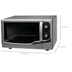 Forno Elétrico de Bancada Fischer 44L Gourmet com Grill Inox 220V