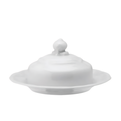 Manteigueira de Porcelana Schmidt Pomerode 1ª Linha Branco