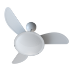 Ventilador de Teto Inverter Sunny Ventisol Luminária em Led e Controle Remoto Branco Bivolt