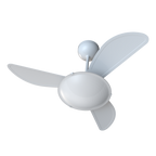 Ventilador de Teto Inverter Sunny Ventisol Luminária em Led e Controle Remoto Branco Bivolt