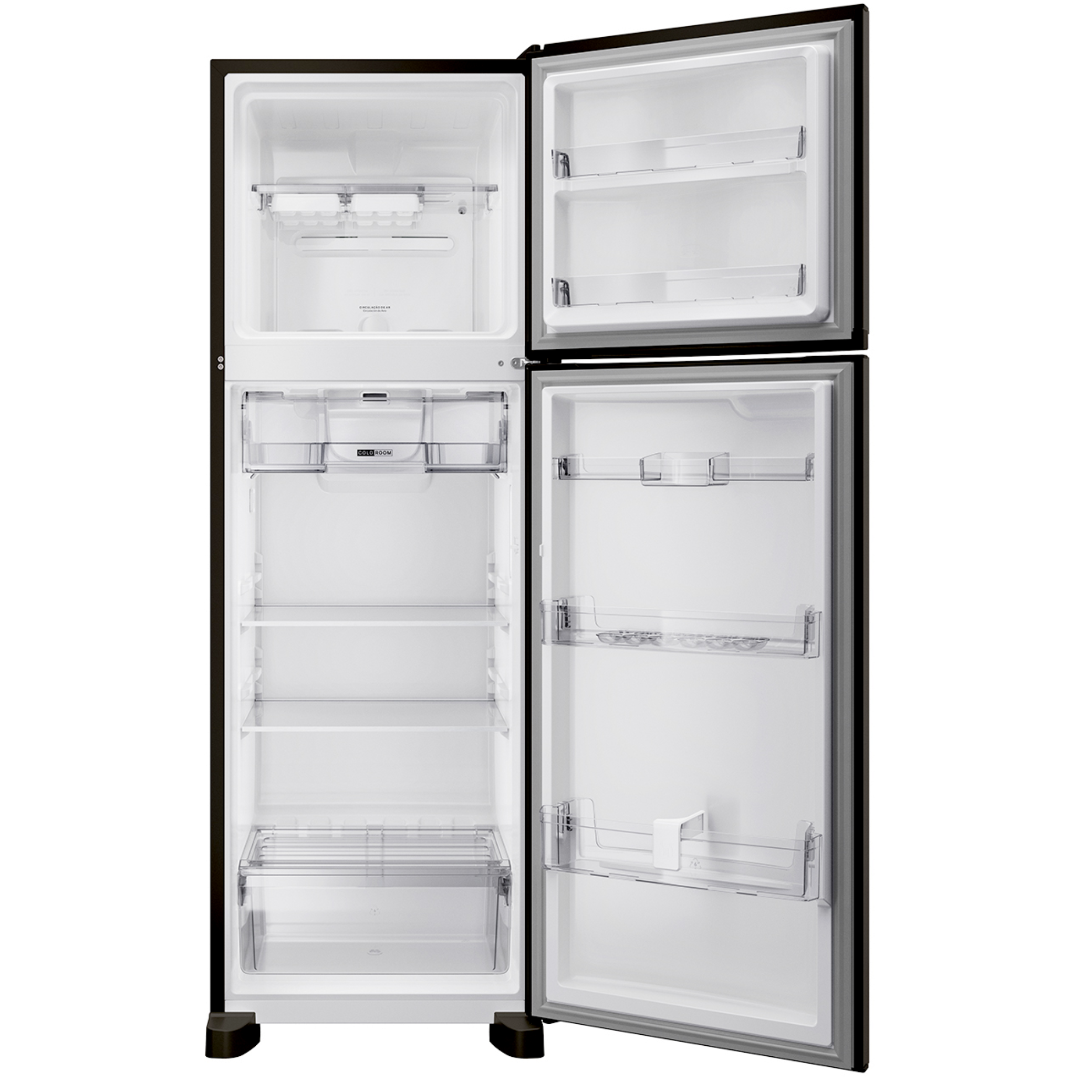 Refrigerador Brastemp 415L BRM52ME Duplex Xpert Inverter Black Inox 220V