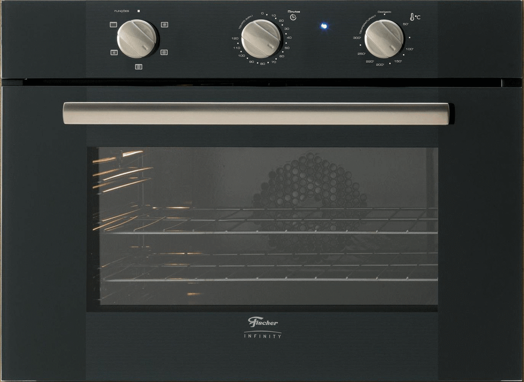 Kit Fischer Infinity de Embutir Forno Elétrico 50 Litros +Micro-ondas 25 Litros Preto 220V