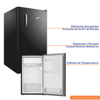 Frigobar Consul Retrô 117L CRA12ME Preto Vinil 220V