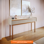 Aparador Dune 140cm Imcal Tampo Bandeja 2 Gavetas Off White
