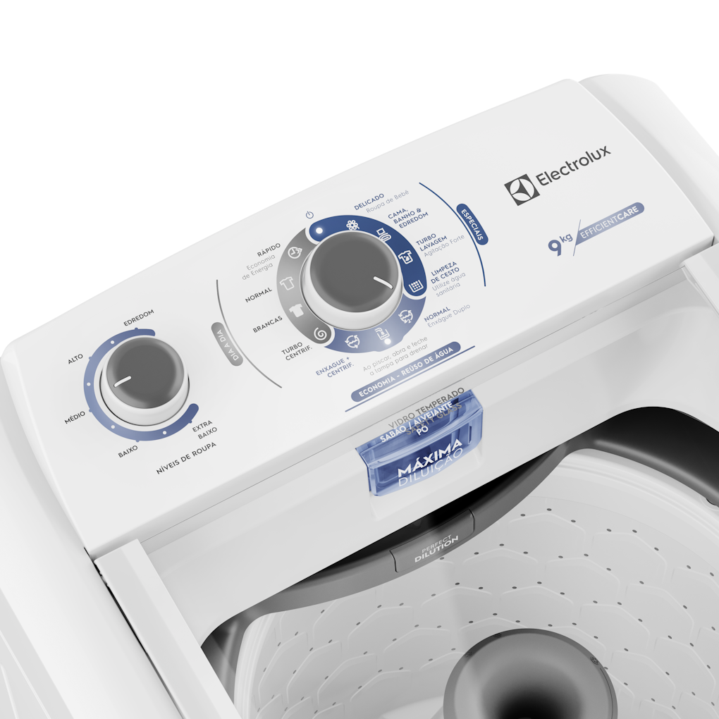 Lavadora de Roupas Electrolux 9kg LED09  Efficient Care Branco 220V