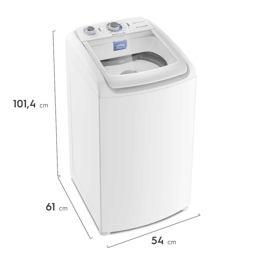 Lavadora de Roupas Electrolux 9kg LED09  Efficient Care Branco 220V