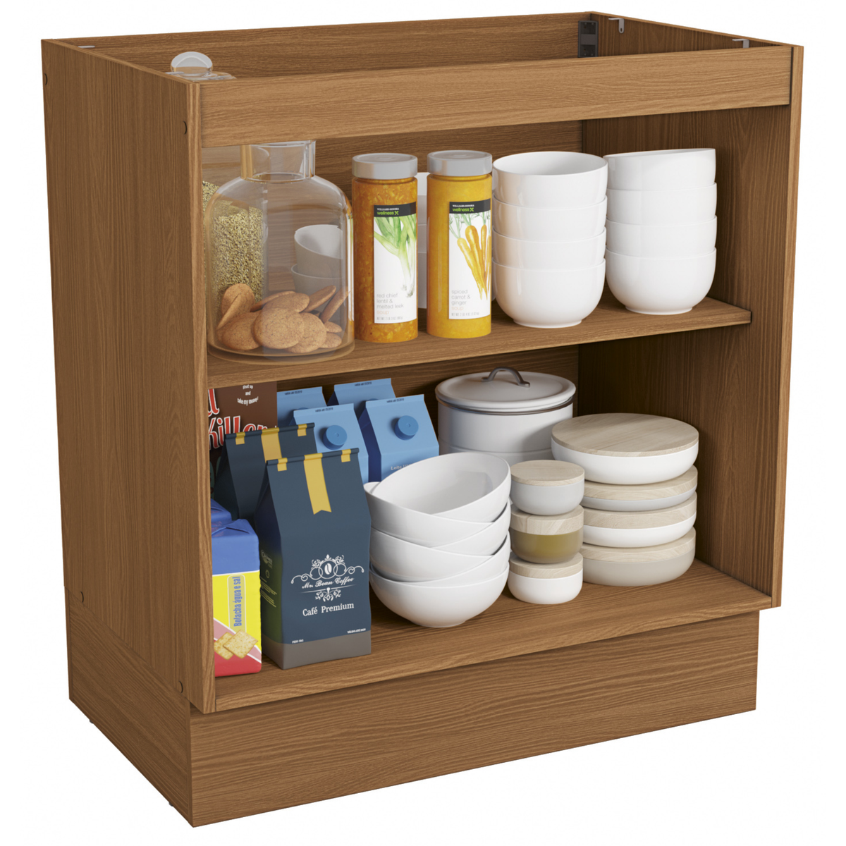Balcão Kappesberg Ciela 80cm 2 Portas Canela